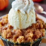 Warm Pumpkin Crumble Dessert First Image