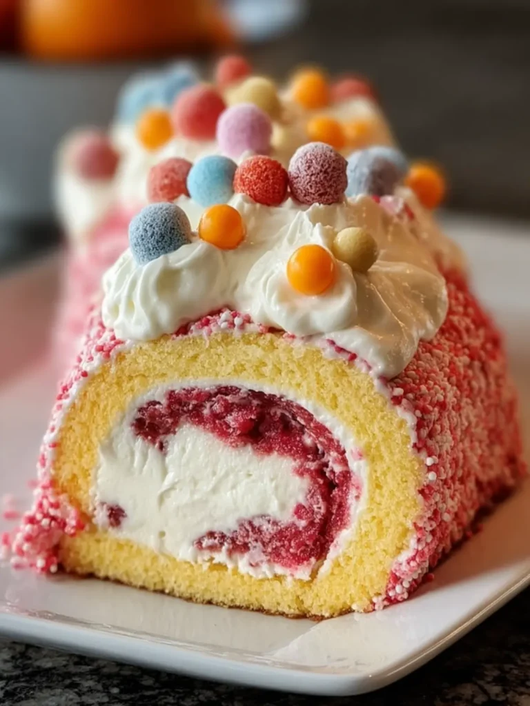 Colorful Swiss Roll Cake Delight First Image