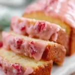 Lemon Pound Cake with Raspberry Glaze First Image