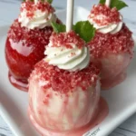 Strawberry Cream Candy Apples First Image