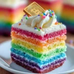 Colorful Rainbow Layered Cake First Image