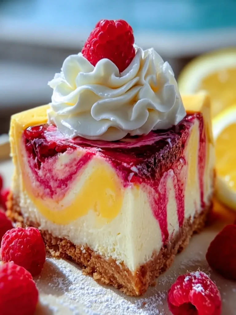 Raspberry Lemon Swirl Cheesecake First Image