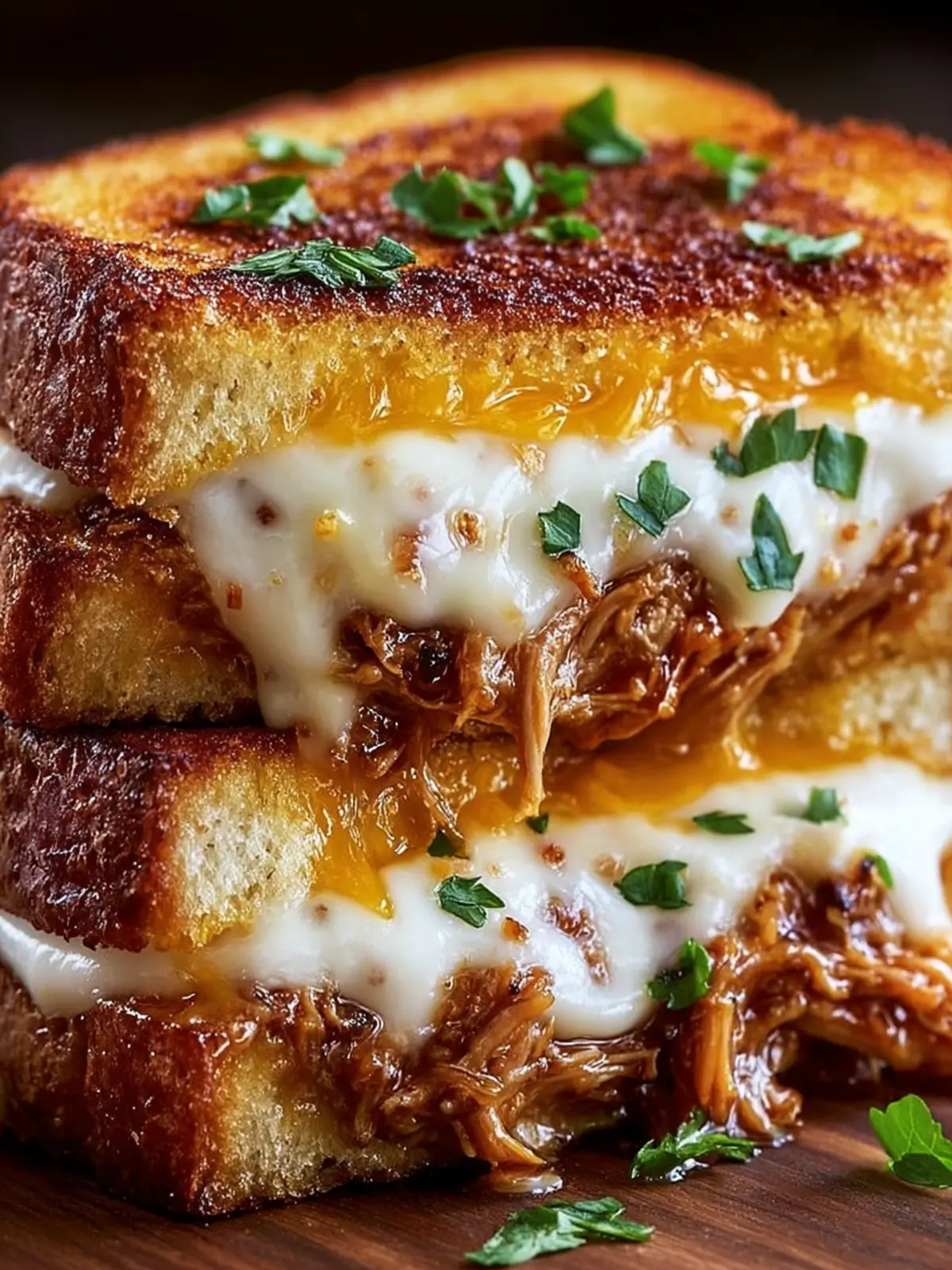Gourmet Pulled Pork Grilled Cheese First Image