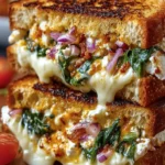 Spinach and Feta Grilled Sandwich First Image