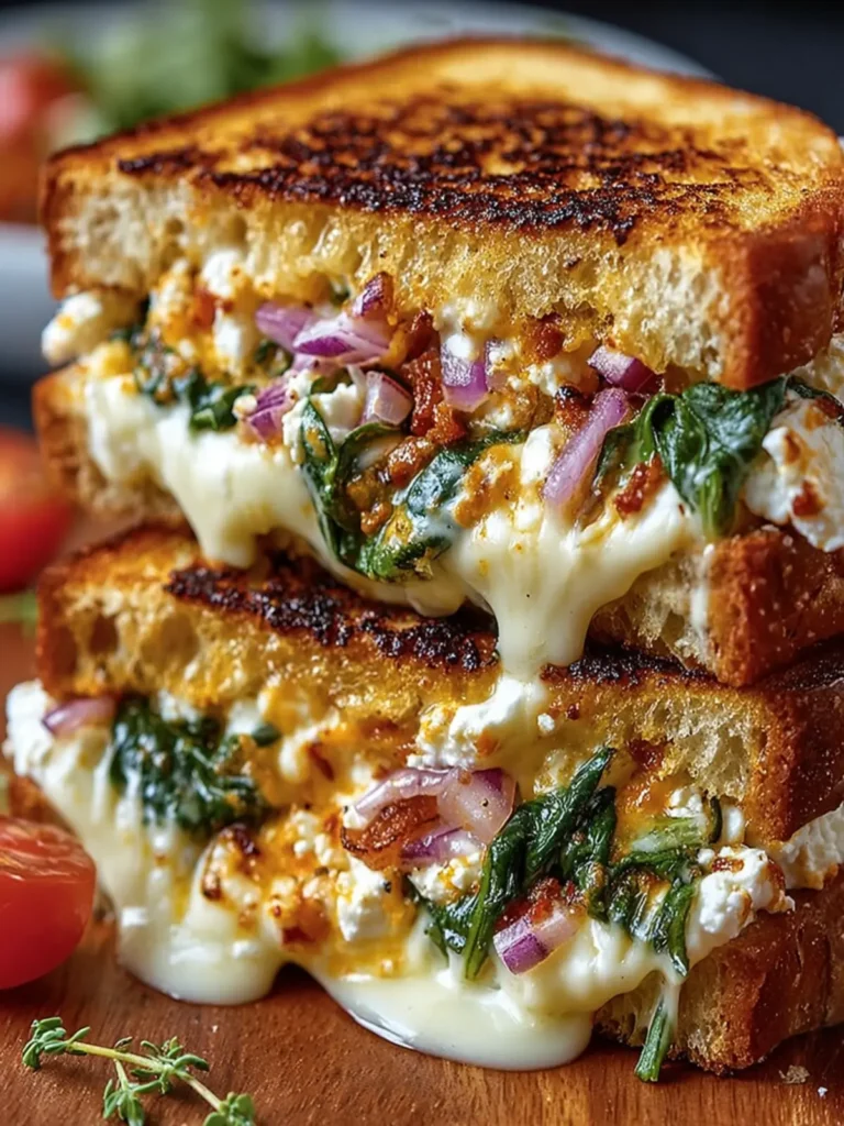 Spinach and Feta Grilled Sandwich First Image