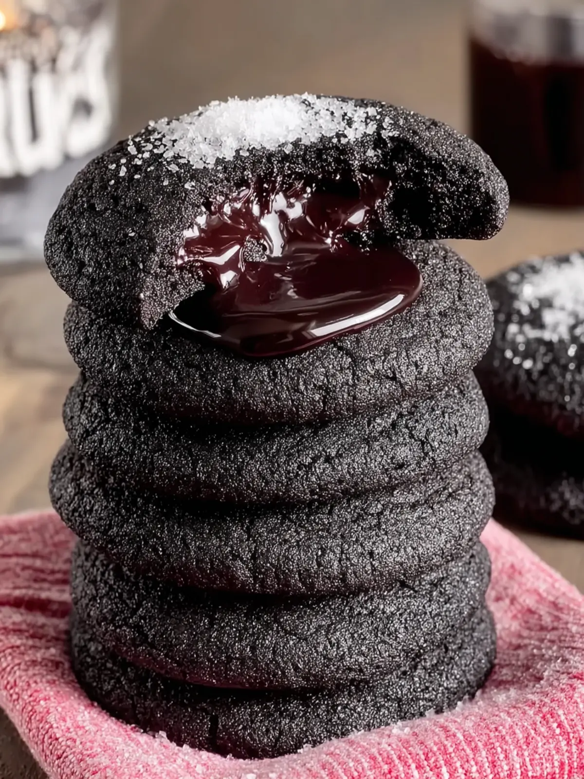 Halloween Black Velvet Cookies First Image