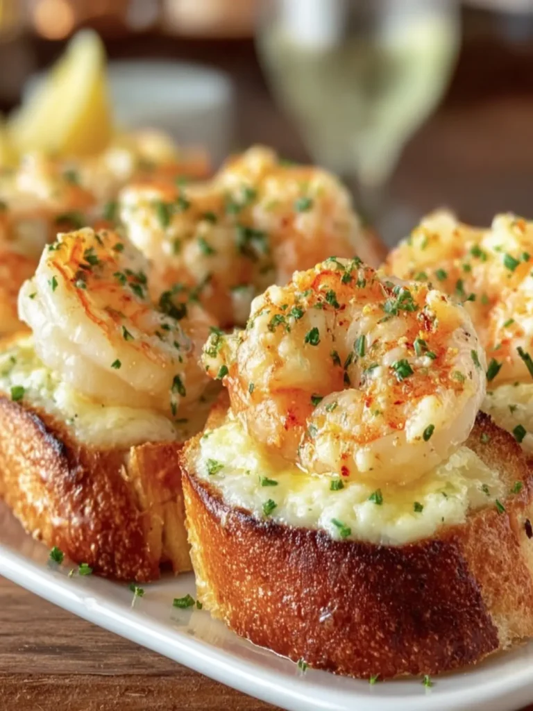 Garlic Shrimp Toast Appetizer First Image