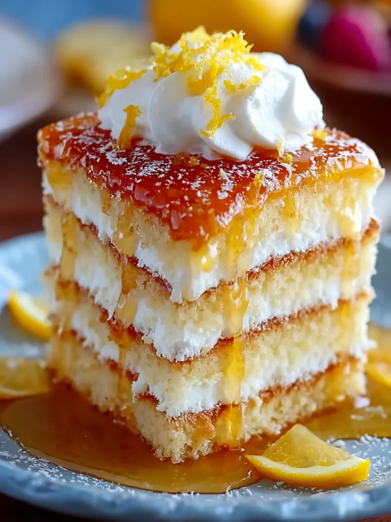 Lemon Honey Layer Cake: A Delightful Citrus Dessert! First Image