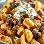 Creamy Beef Pasta Dish First Image