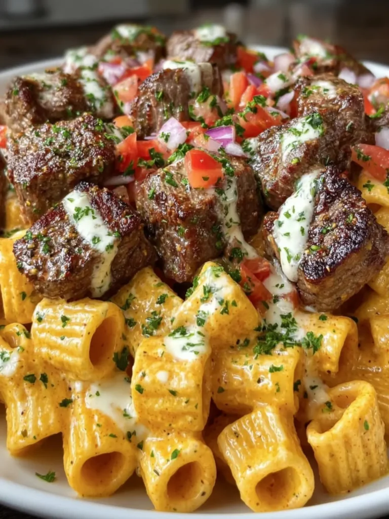 Creamy Rigatoni with Steak Bites First Image