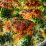 Creamy Keto Broccoli Chicken Casserole First Image