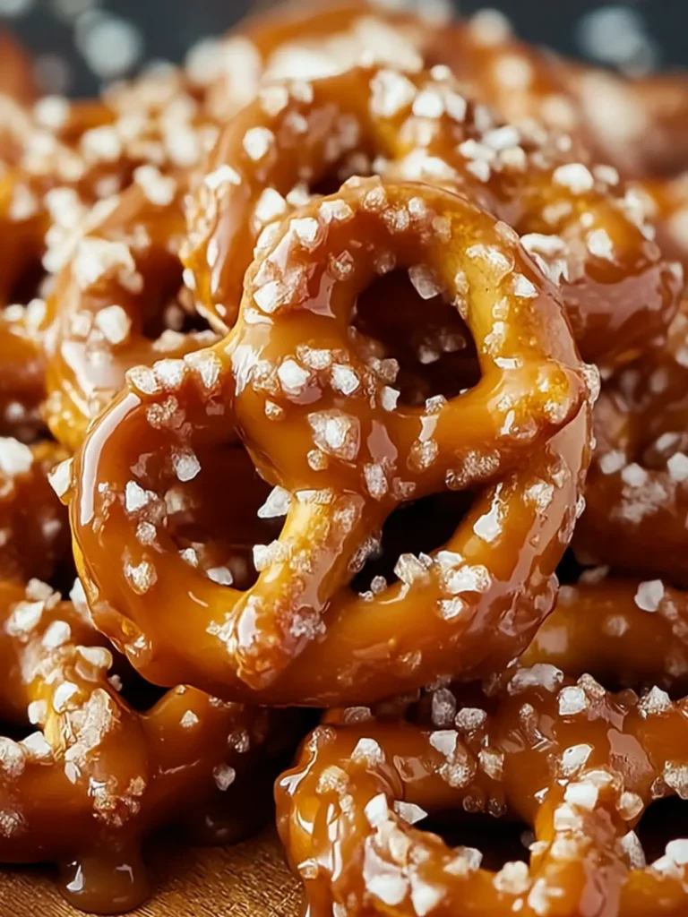 Caramel Coated Pretzels: Discover Irresistible Recipe! First Image