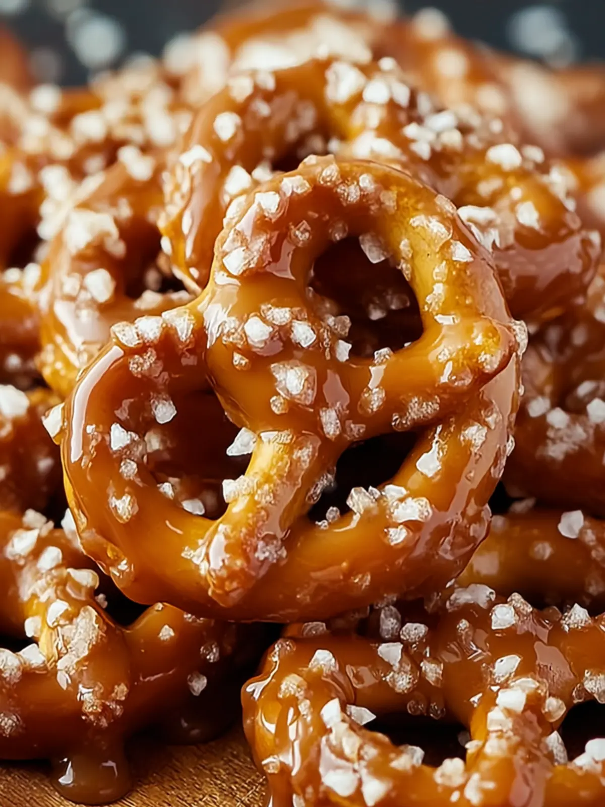Caramel Coated Pretzels: Discover Irresistible Recipe! First Image