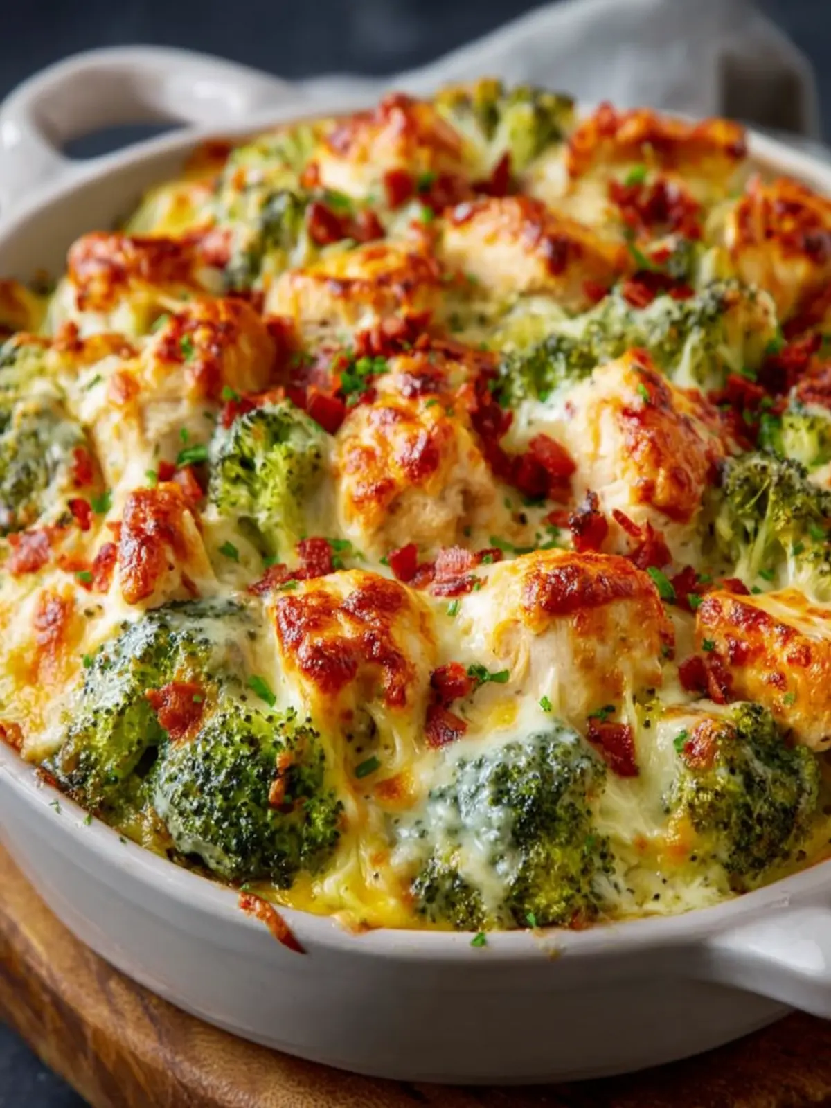 Creamy Cheesy Broccoli Chicken Bake First Image