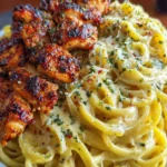 Blackened Chicken Alfredo Pasta First Image