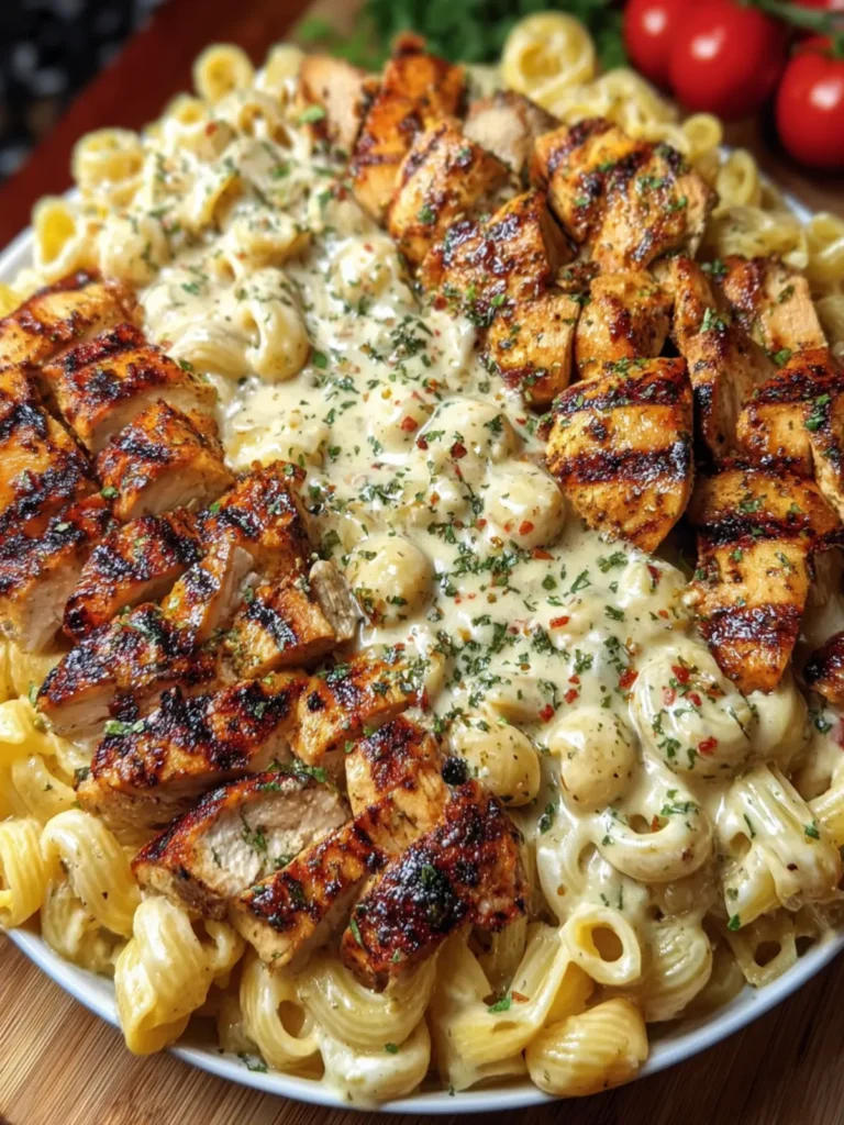 Grilled Chicken Alfredo Pasta First Image