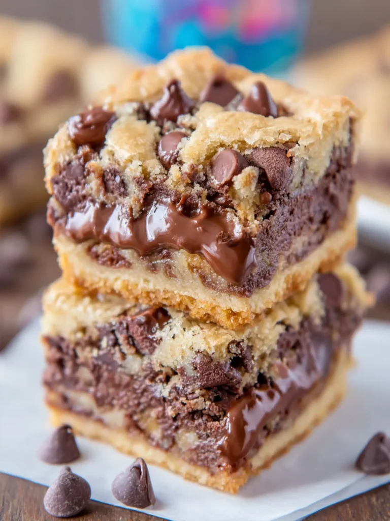 Gooey Toffee Chocolate Chip Bars First Image