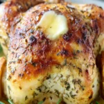 Easy Crockpot Lemon Herb Whole Chicken First Image