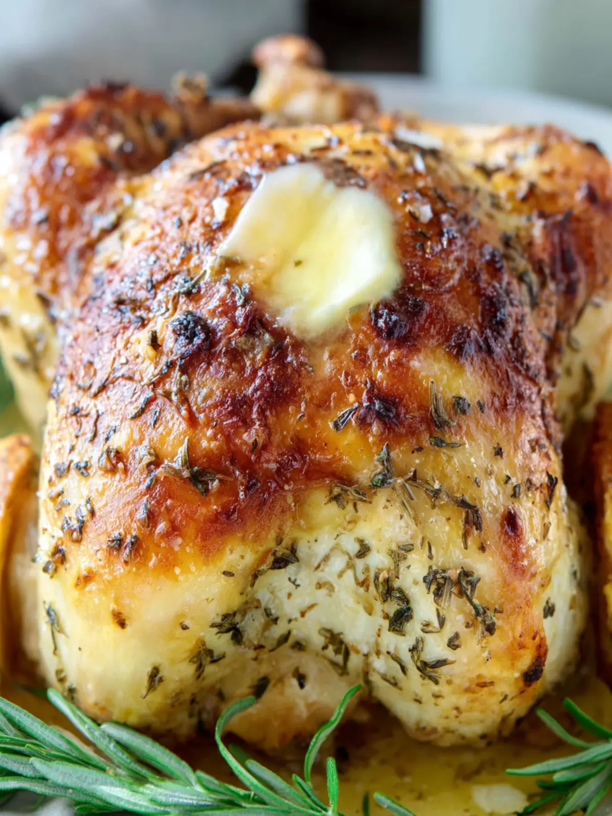 Easy Crockpot Lemon Herb Whole Chicken First Image