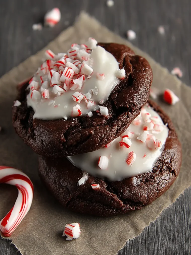 Chocolate Peppermint Cookies First Image