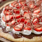 Strawberry Nutella Dessert Pizza First Image