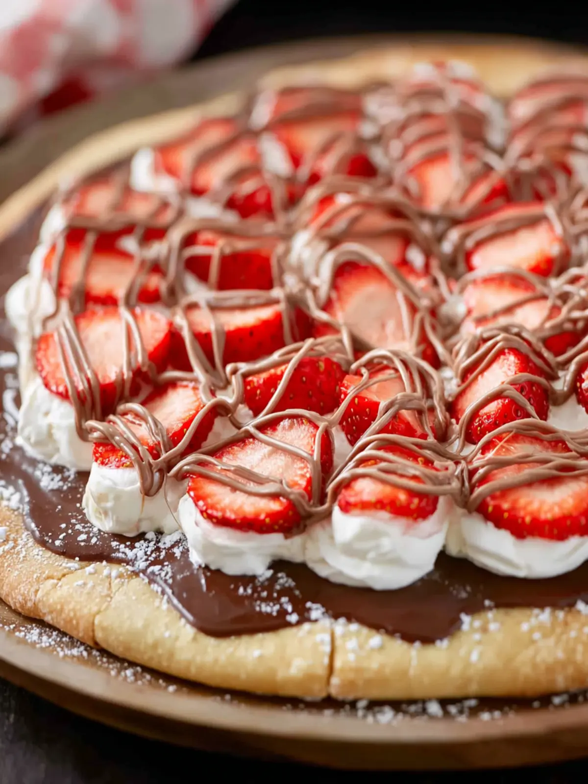 Strawberry Nutella Dessert Pizza First Image