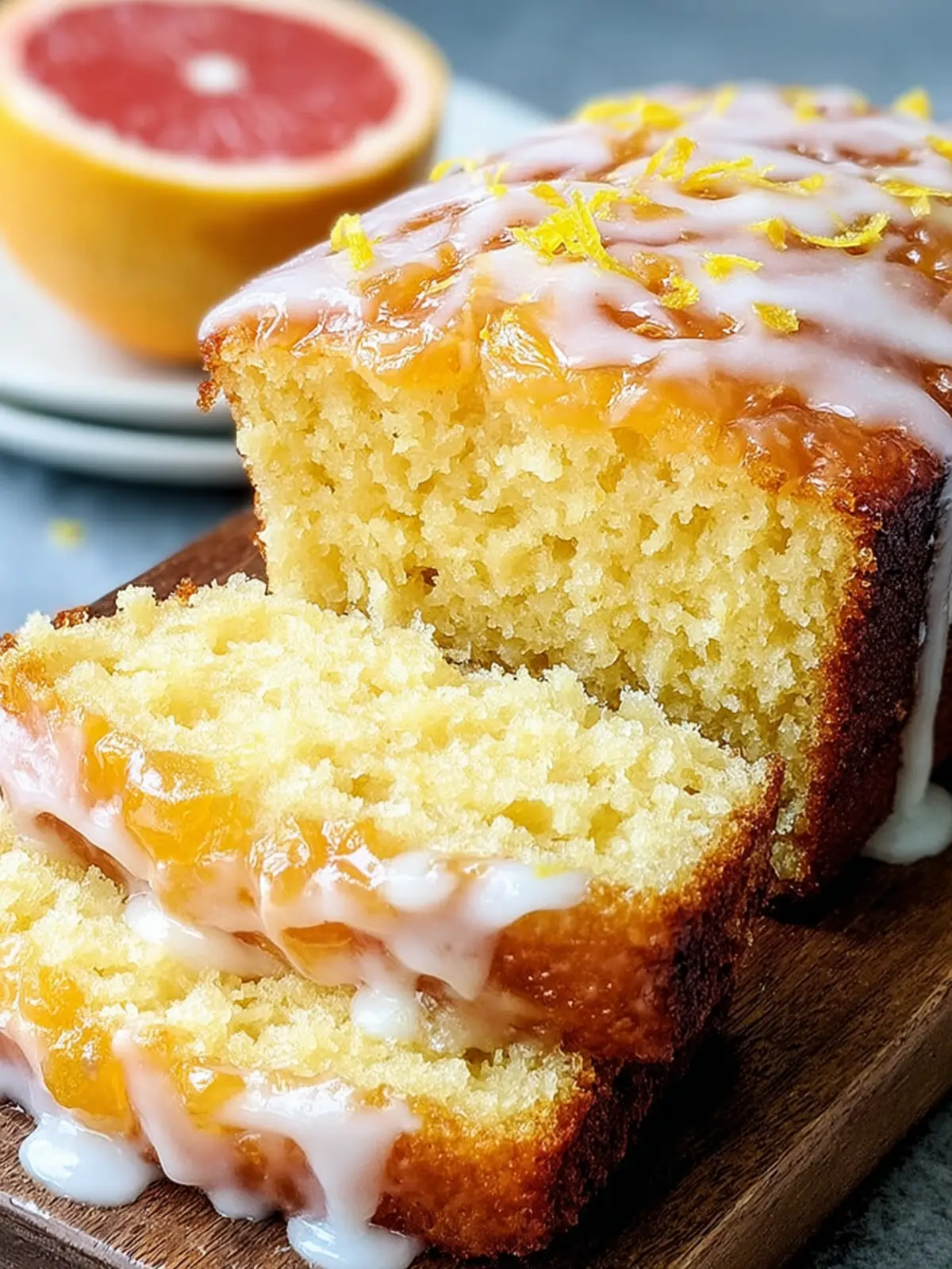 Zesty Grapefruit Yogurt Cake: A Slice of Sunshine First Image