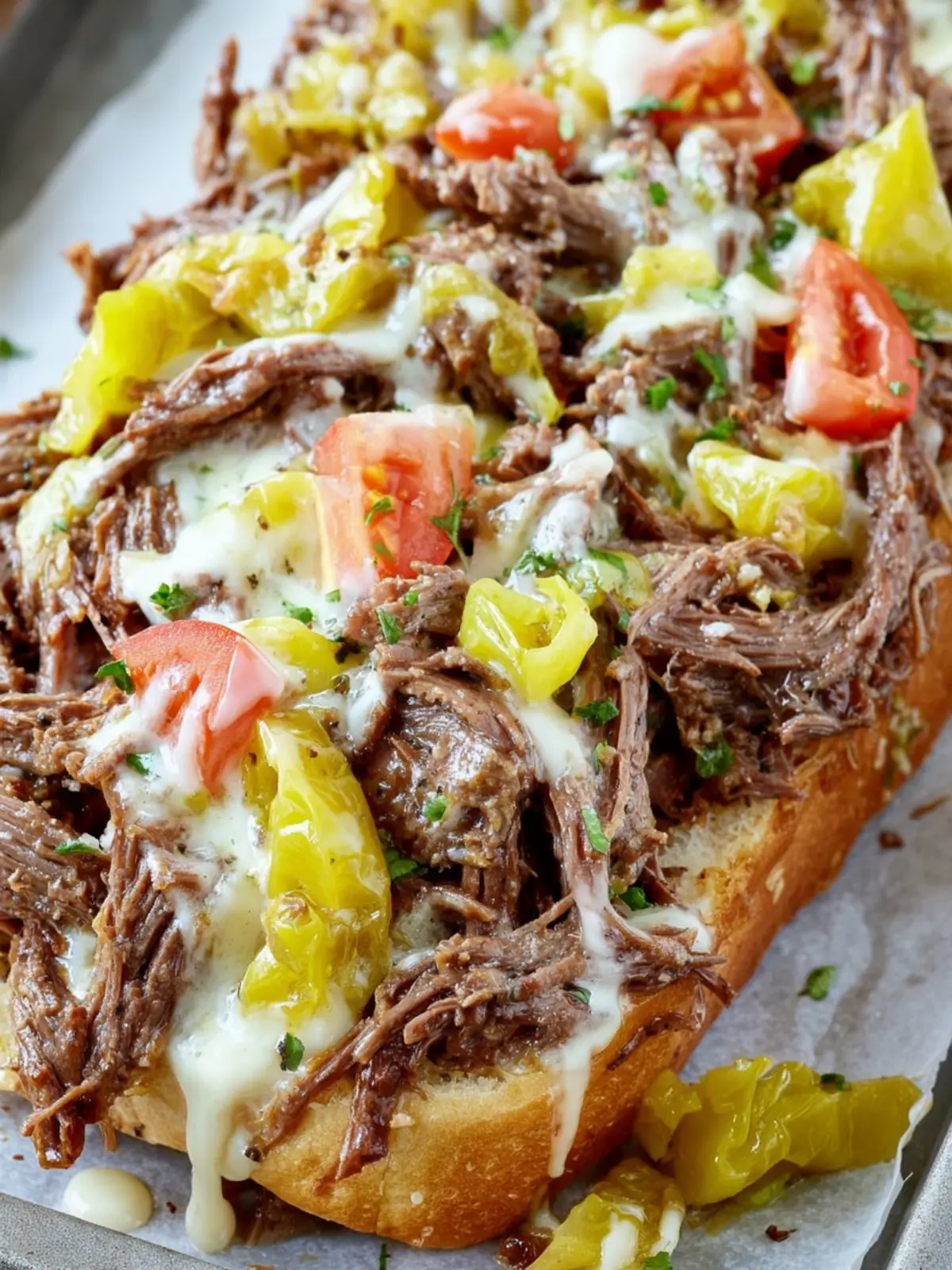 Healthy Crockpot Italian Beef First Image