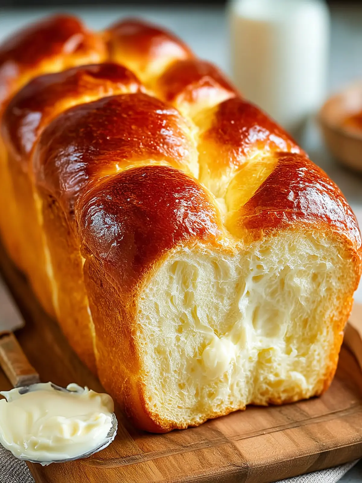 Soft and Buttery Milk Bread Loaf: The Perfect Recipe! First Image