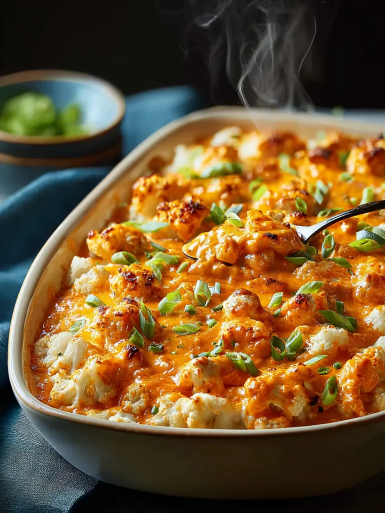 Irresistible Buffalo Chicken & Cauliflower Casserole Recipe First Image