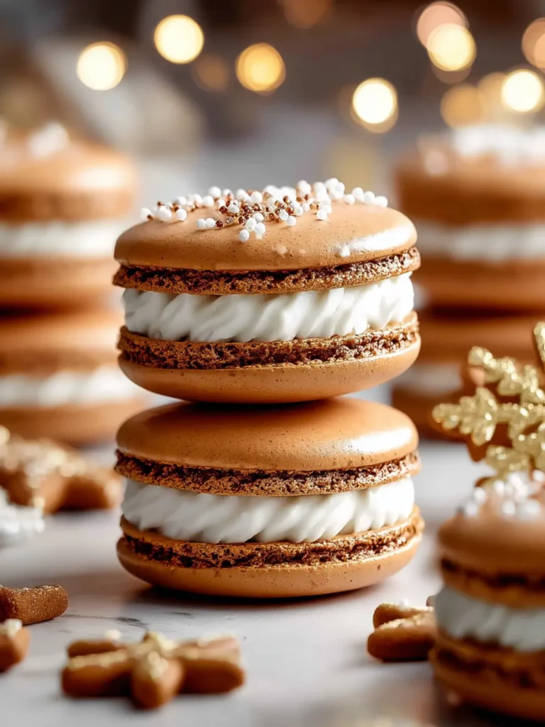 Gingerbread Macarons First Image