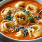 Creamy Tomato Basil Tortellini Soup First Image