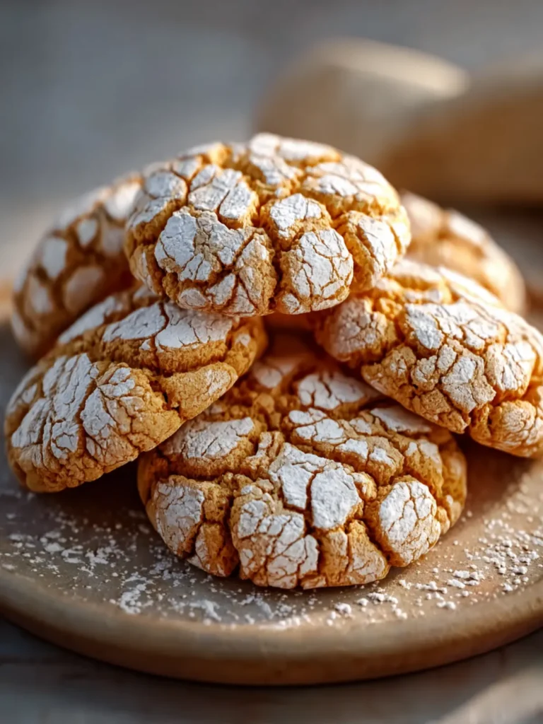 Peanut Butter Crinkle Cookies First Image