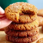 Almond Flour Ginger Molasses Cookies First Image