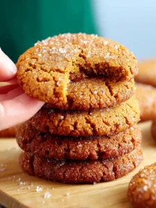 Almond Flour Ginger Molasses Cookies First Image