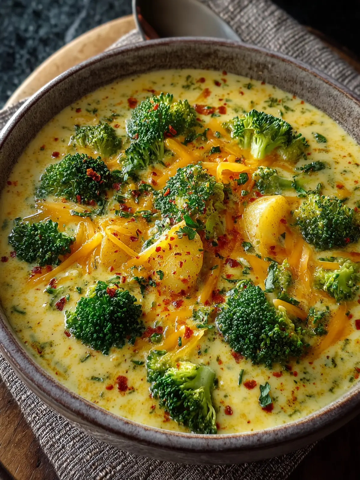 Broccoli Potato Cheese Soup First Image