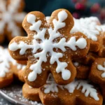Gingerbread Snowflake Cookies First Image