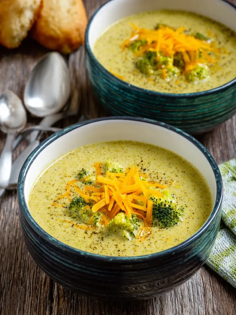 Cheesy Broccoli Cauliflower Soup (Instant Pot or Stovetop) First Image