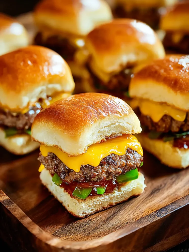 Savory Hawaiian Roll Cheeseburger Sliders Recipe Delight First Image