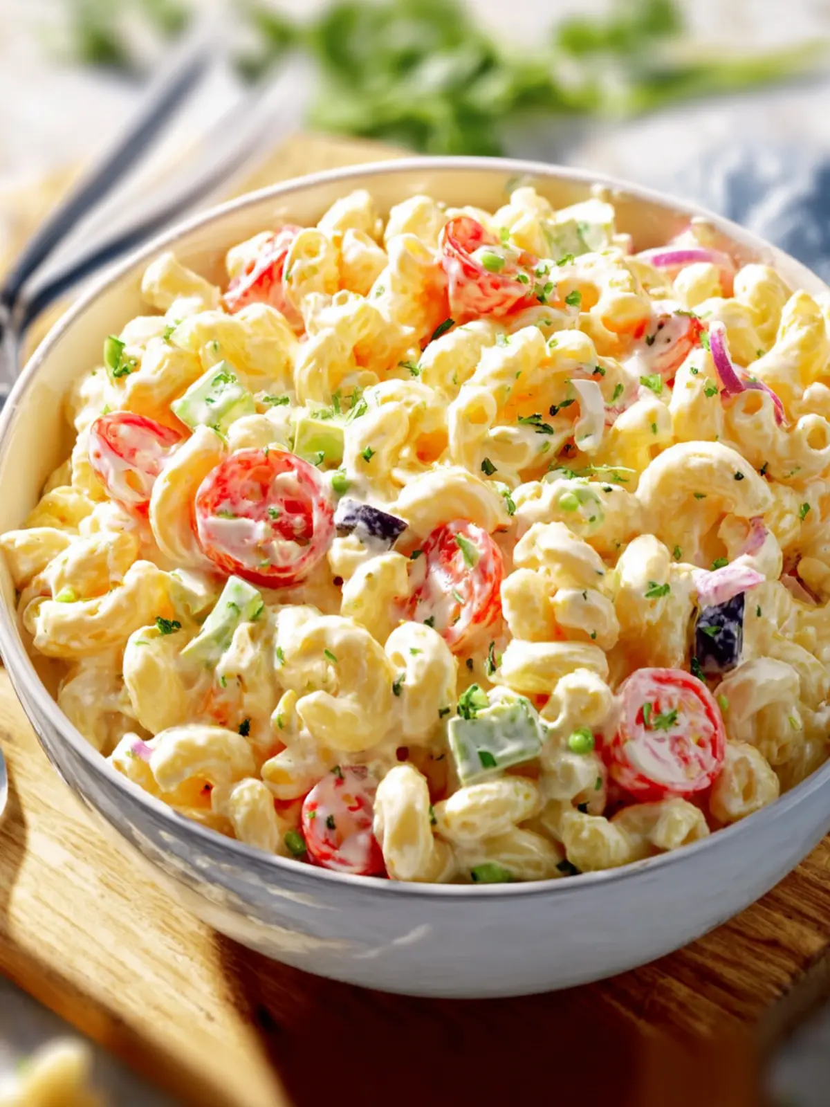 Greek Yogurt Macaroni Salad (Creamy and Light) First Image