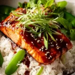 Irresistible Teriyaki Salmon Bowls with Coconut Rice Recipe First Image
