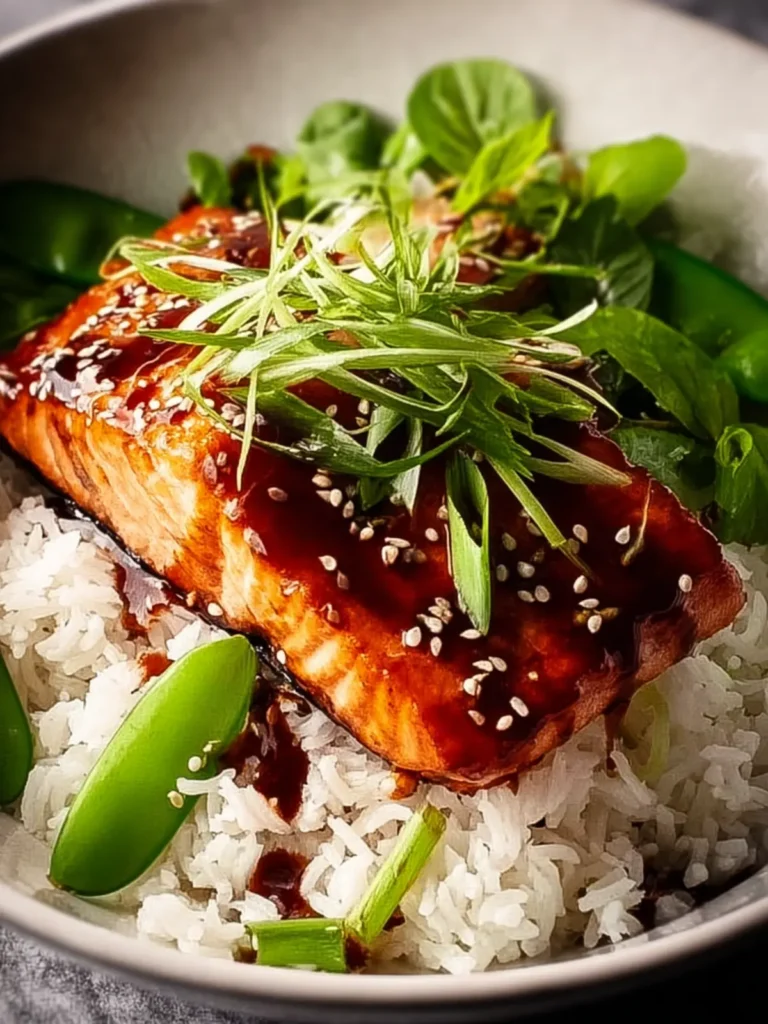 Irresistible Teriyaki Salmon Bowls with Coconut Rice Recipe First Image