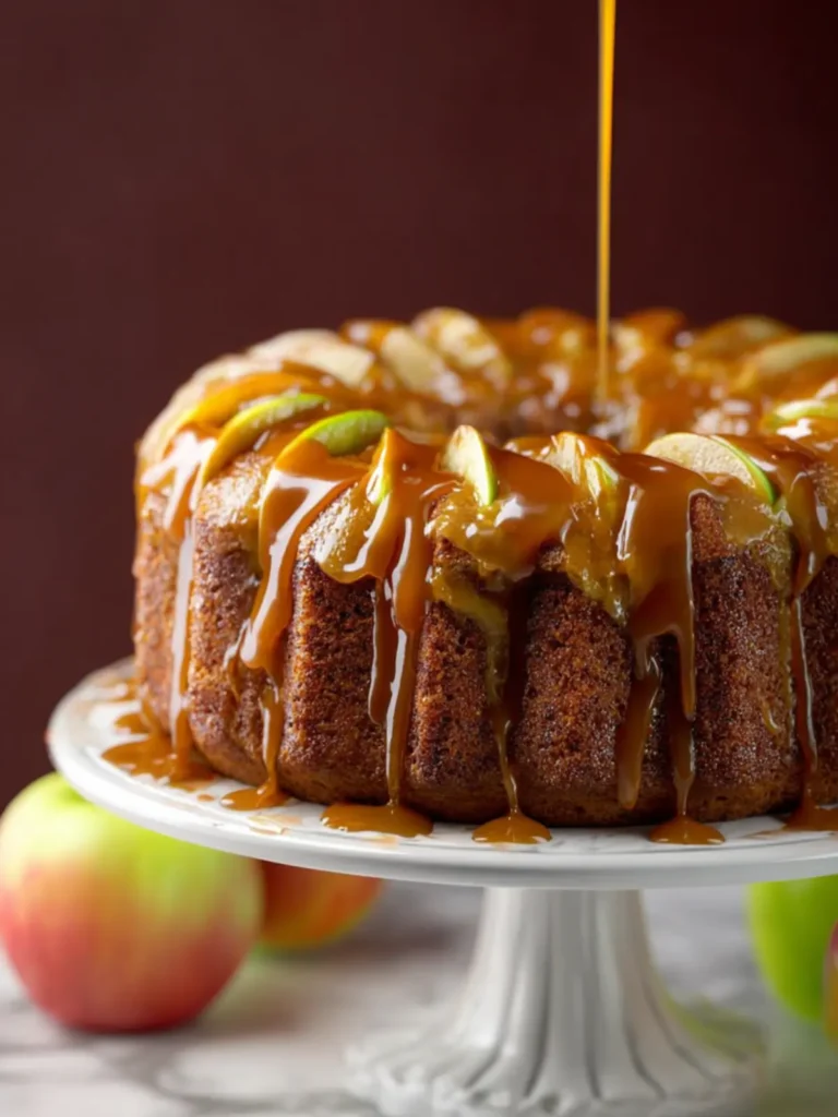Salted Caramel Apple Cake First Image