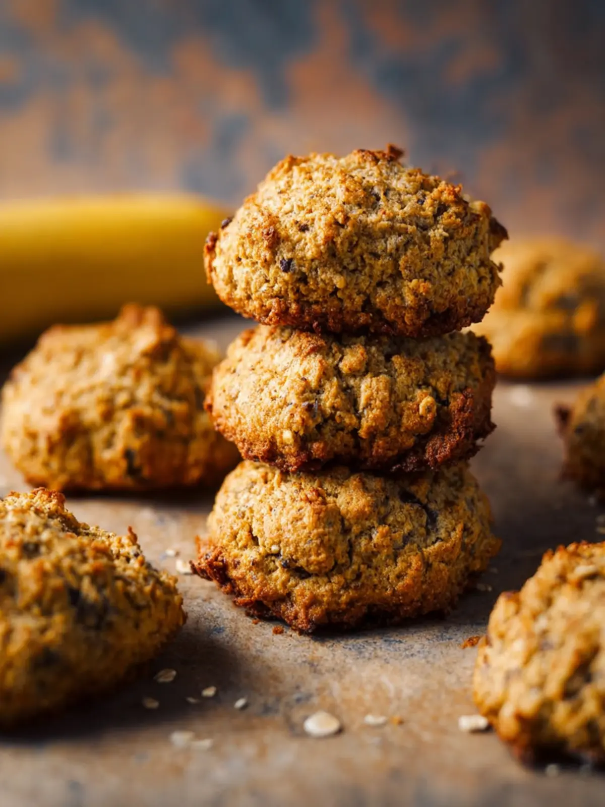 Healthy Banana Cookies (Soft, Oil-Free, Made with Almond Flour) First Image