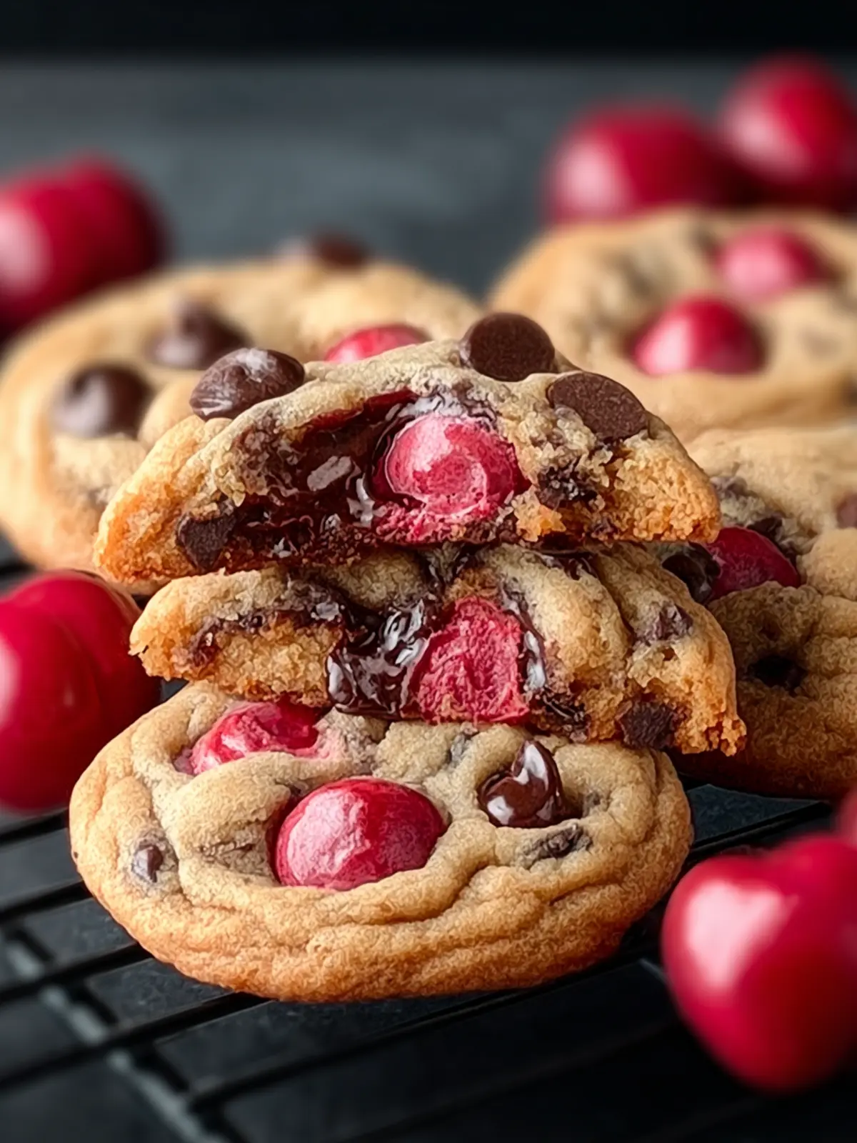 Irresistible Maraschino Cherry Chocolate Chip Cookies Recipe First Image