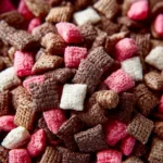 Sweet Easy Neapolitan Puppy Chow Snack Mix First Image