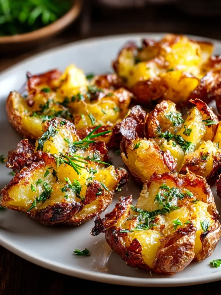 Irresistible Crispy Smashed Potatoes Recipe to Delight You First Image