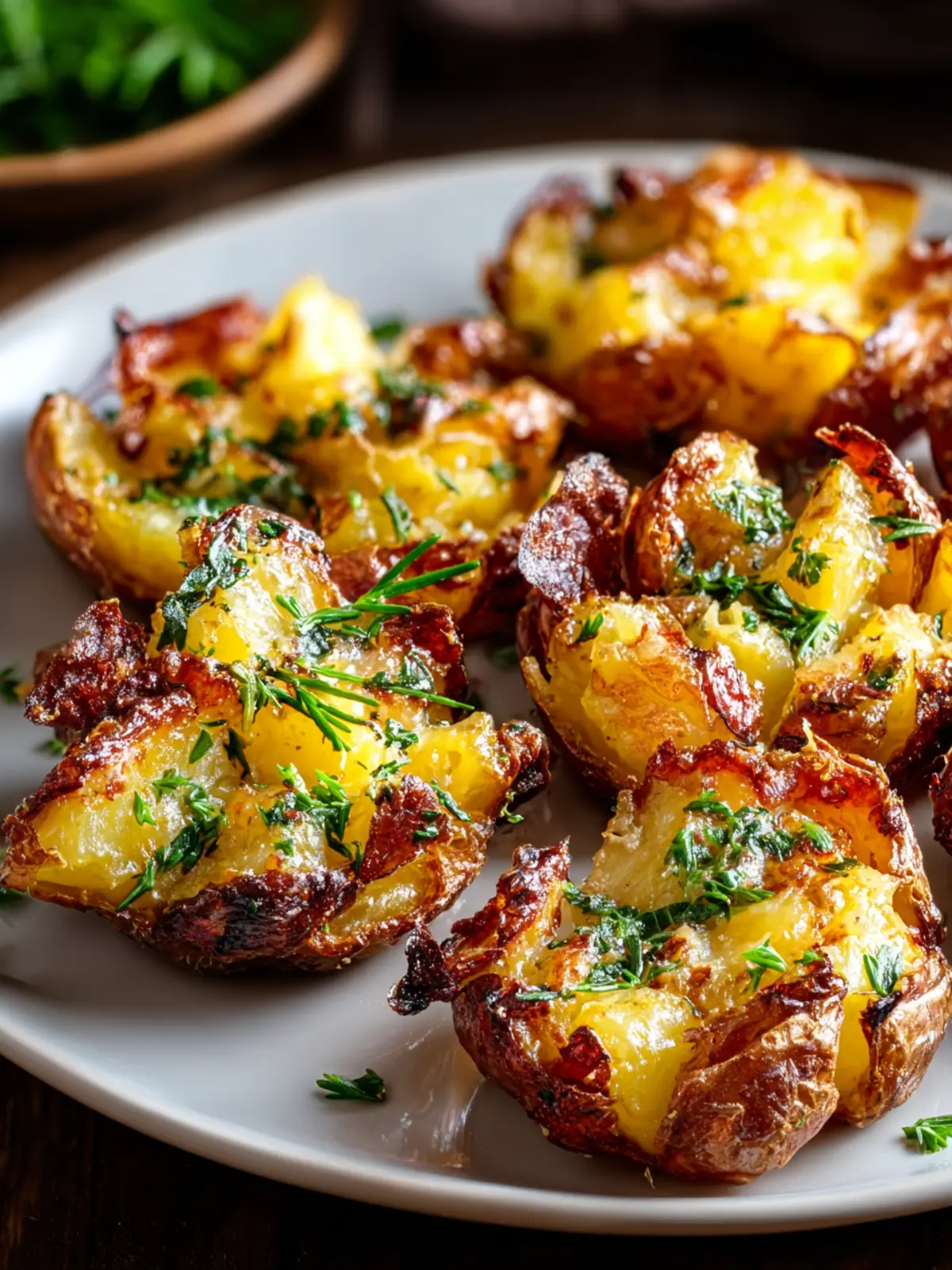 Irresistible Crispy Smashed Potatoes Recipe to Delight You First Image