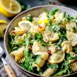 Refreshing Lemon Artichoke Arugula Pasta Salad Recipe First Image