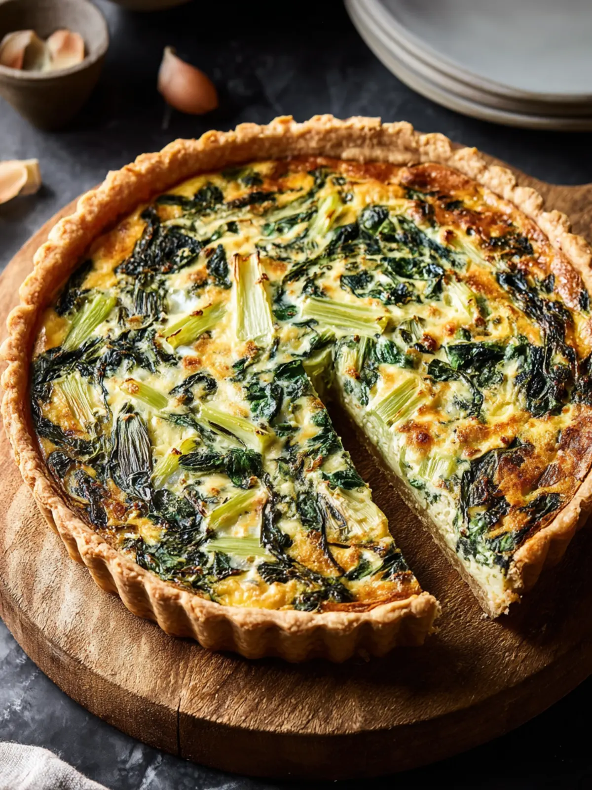 Irresistible Gluten-Free Quiche with Spinach & Leeks First Image